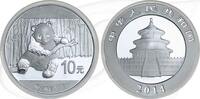 China 10 Yuan China Panda 2014 BU 10 Yuan Silber -