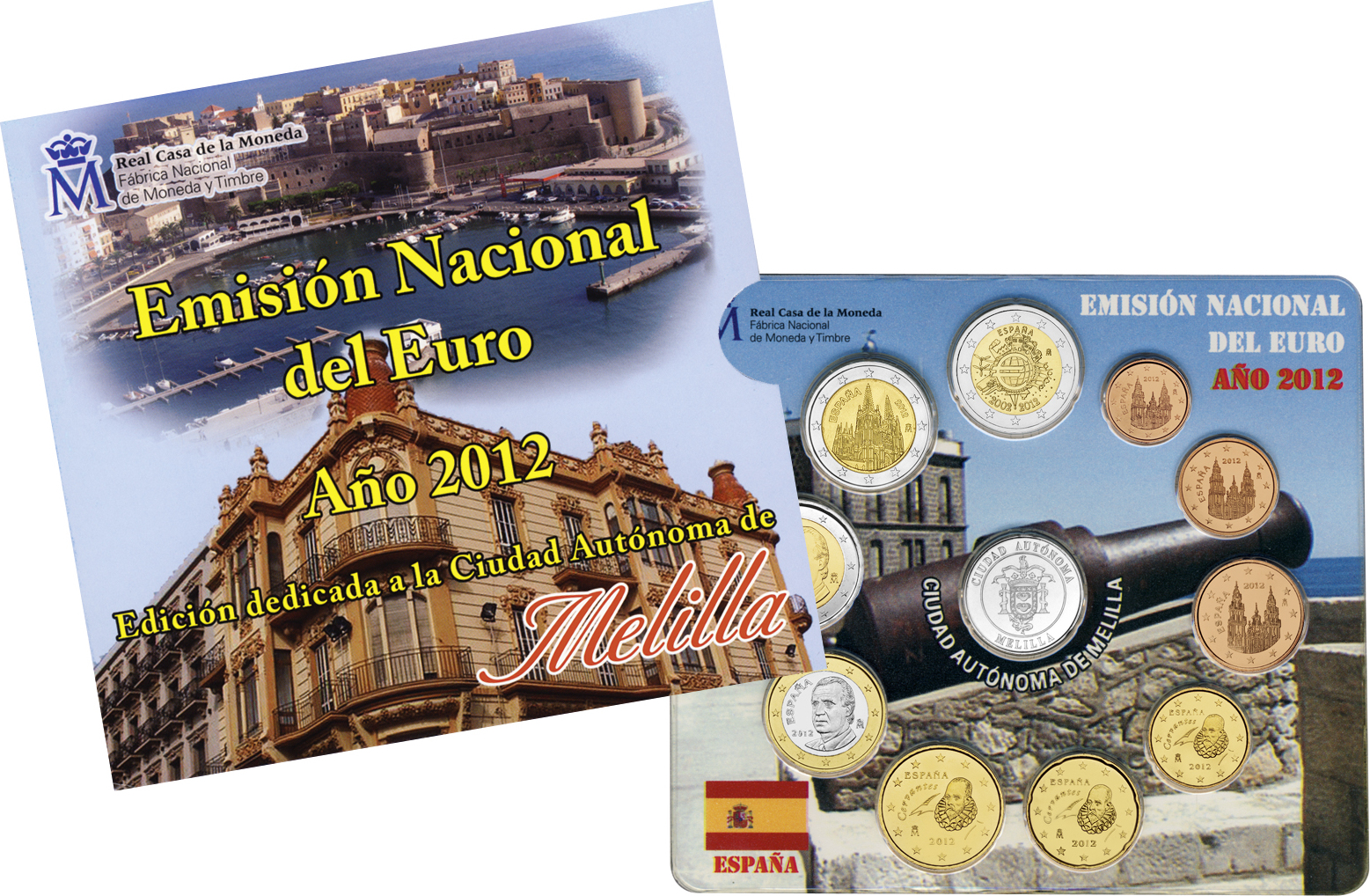 Испанский набор. Spain Euro Set Coins 2013.