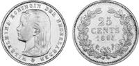 25 Cents 1895 Niederlande Niederlande sehr schön -