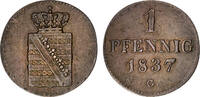 Sachsen, Albertiner 1 Pfennig Sachsen, Albertiner -