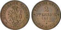 Sachsen, Albertiner 2 Pfennig Sachsen, Albertiner -