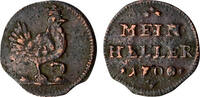 1 Heller 1700 Sachsen-Meiningen, Herzogtum Sachsen-Meiningen, Herzogtum sehr schön