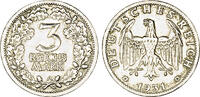 Weimarer Republik 3 Reichsmark Weimarer Republik -