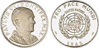  1965 PAUL VI. Friedenswunsch 1965 PAUL VI. Friedenswunsch 1965 Polierte Platte