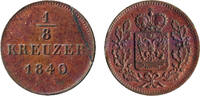 1/8 Kreuzer 1840 Schwarzburg-Rudolstadt Schwarzburg-Rudolstadt sehr schön +