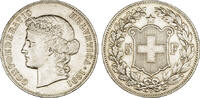 Schweiz 5 Franken 1891 Schweiz min. Randfehler, sehr sch&ouml;n 254.37 US$  +  115.62 US$ shipping