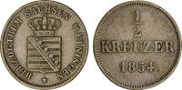 Sachsen-Meiningen, Herzogtum 1/2 Kreuzer Sachsen-Meiningen, Herzogtum -