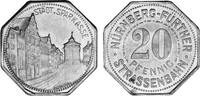 Straßenbahngeld 20 Pfennig ohne Jahr Straßenbahngeld vorzüglich 1.17 US$ Tax included +  11.61 US$ shipping