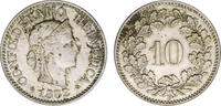 10 Rappen 1882 Schweiz Schweiz fleckig, vorzüglich