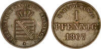 Sachsen-Meiningen, Herzogtum 1 Pfennig Sachsen-Meiningen, Herzogtum -