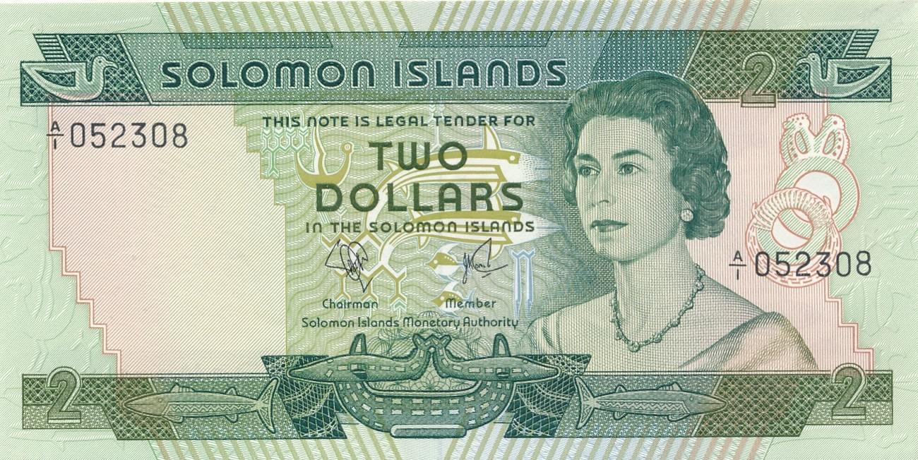 Solomon Islands Banknote 2 Dollars UNC 