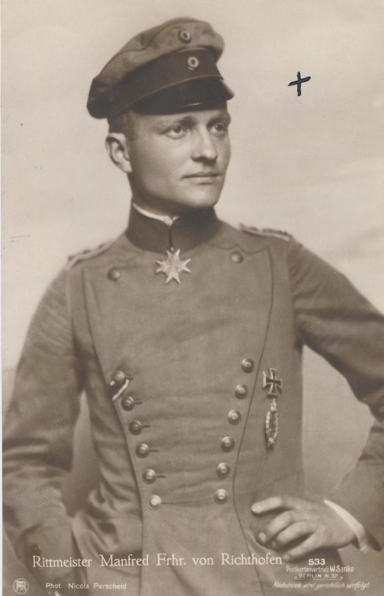 Foto AK Rittmeister Manfred Frhr. von Richthofen um 1918 | MA-Shops