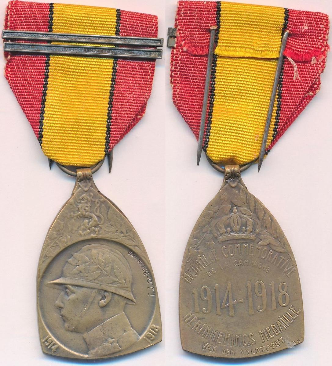 Belgique Médaille Commemorative de la campagne de 1914-1918