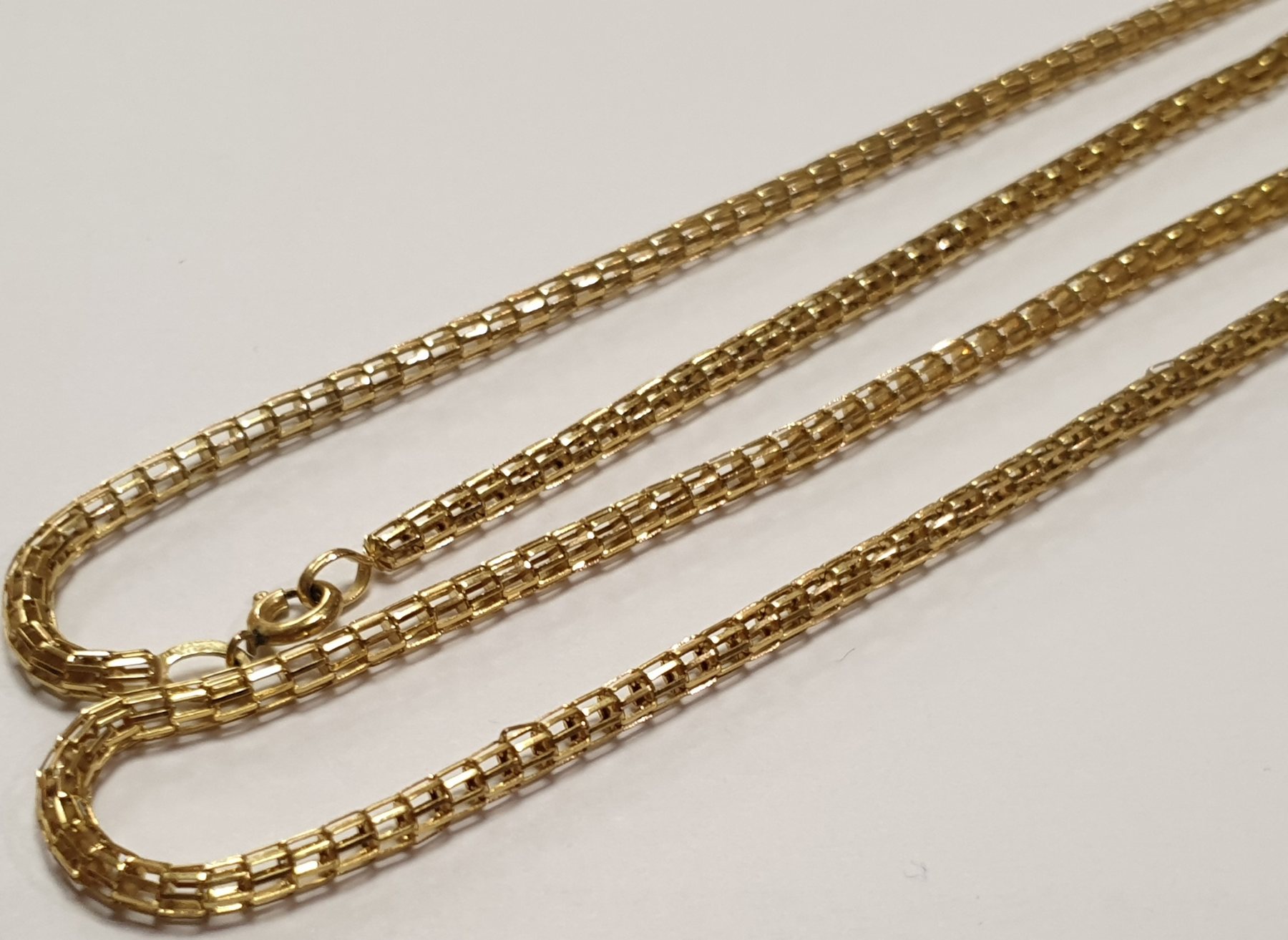 Lange 8 Karat 333er Gold Kette Collier Goldcollier L: 90 cm | MA-Shops