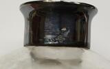 Alte 835 er Silber Glas Duft Parfüm Flasche HB Hermann Bauer Silberflasche