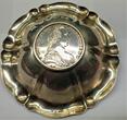 Schale 800 er Silber mit M.Theresia Münze 1780 Silberschale