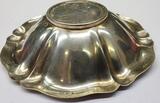 Schale 800 er Silber mit M.Theresia Münze 1780 Silberschale