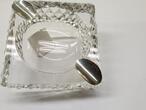 Glas Aschenbecher Zigarettenhalterung aus 925er Silber Zigaretten