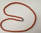 Korallencollier Korallenkette Sterling Silber Verschluß Koralle Kette