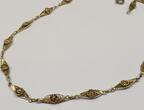 Antike 835er Silber Kette Silberkette Collier Silbercollier vergoldet