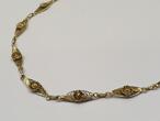 Antike 835er Silber Kette Silberkette Collier Silbercollier vergoldet