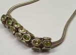 Kette Collier PANDORA Collier Halskette 925er Silber Sterlingsilber mit 7 Charms Anhänger getragen, mit Gebrauchsspuren