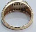 Goldschmuck, Gelbgold 14K 858er Gold Ring mit schwarzen Steinen Goldring gebrauchter Zustand