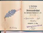 Deutschland Drittes Reich, Deutsches Reich II. Weltkrieg , Sportheft, Vereinsmeisterschaft 1938 Spielverein Hamborn 1907 e.V. Duisburg, Sportabzeichen, Speerwerfen Jugend I
