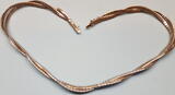 Silberkette 835 er Silber Silbercollier kette L ca. 46 cm zweireihig