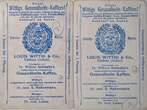 Deutschland Reklamemarken 1860 Louis Wittings Gesundheits- Kafee, Serie 615 No: 2 und 4 EF