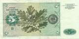 Deutschland BRD 5 Deutsche Mark DM 1980 Deutsche Bundesbank, Standardnote VF