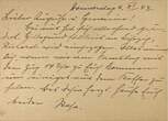Deutschland, Drittes Reich Postkarte/Ganzsachen 1947 Der Führer kennt nur Kampf, Arbeit und Sorge, Stempel Karlsruhe (Baden) guter Zustand