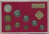 Russland 1977 Münzkurssatz Leningrad Mint orig.in Hartplastiketui BU 1 Kopeke - 1 Rubel