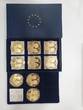 9x Gigant Medaille, vergoldet 2015 Gekrönte Häupter Europas mit Swarovski Elements, Zertifkat Proof