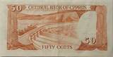 Zypern 50 Cents 1983 Banknote Kıbrıs Merkez Bankası EF