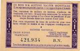 Frankreich 1 Franc o.D. (1940-1944) Bon de Solidarité unc-