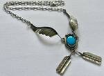 Silberkette mit Türkis Anhänger 925er Sterling Silber México Schmuck Es handelt sich um Gebrauchtschmuck in guter Erhaltung