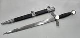 3. Reich, Deutschland, Wehrmacht 2. Weltkrieg Militaria, Borddolch 1933-1945 Getragener Dolch mit Alterspuren (teilweise überarbeitet (poliert)).