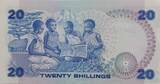 Kenia 20 Shillings 1984 Banknote fast unc (wellig)
