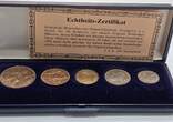 Großbritannien 1/2, 1 Penny , 3 , 6 Pence, 1 Shilling 1946, 1949 1956, 1959, 19 Royal Majesty Collection 5x Münzen Lot VF box+zertfikat