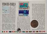Fidschi-Inseln 20 Cents 1985 Münze und Briefmarke Numisbrief CH UNC