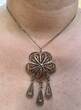 Antike Silberkette Silbercollier filigraner Silberschmuck gebraucht, aber in guter Erhaltung