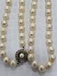 Perlenschmuck Silberschmuck Perlenkette Akoya Perlen 835 Silber Perlencollier mit normalem Gebrauchsspuren