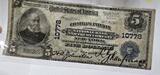 USA - Vereinigte Staaten v. Amerika $ 5 Dollars 1902 The Chatham & Phenix Nationalbank, New York VF-, kleine Einrisse