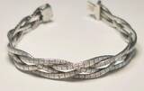 Silberschmuck 800er Silber Geflochtenes Silbernes Armband, Silber Clip Armband getragen und befindet sich in einem guten Zustand