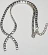 Silberschmuck 925er Silber Kette Collier 925 Silber Halskette getragen und befindet sich in einem guten Zustand