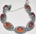 Silberschmuck 925er Silber Silber Armband, Bernstein Armband, Clip Verschluß getragen und befindet sich in einem guten Zustand