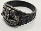 Deutsches Reich Deutschland 1. Weltkrieg Militaria 1918 Ring Fingerring Balkan Feldzug Adler Soldatenring VF