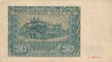 Polen 50 Zlotych Zloty 1941 Banknote VF-, kleine Einrisse