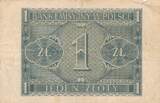 Polen 1 Zlotych Zloty 1941 Banknote VF